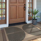 Lahome Modern Rainbow Easy Jute Rug, 3x5 Washable Rugs - Image 2