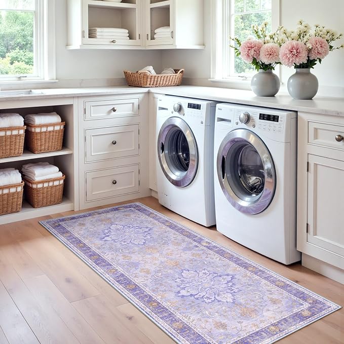Area Rugs 2'x6' Runner Rug Non Slip Washable - Image 4