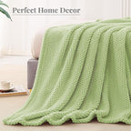 Whale Flotilla Twin Size Fuzzy Fleece Blanket - Image 7