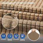 KEKUOU Stretch Loveseat Sofa Cover Slipcover, Couch Covers - Image 4