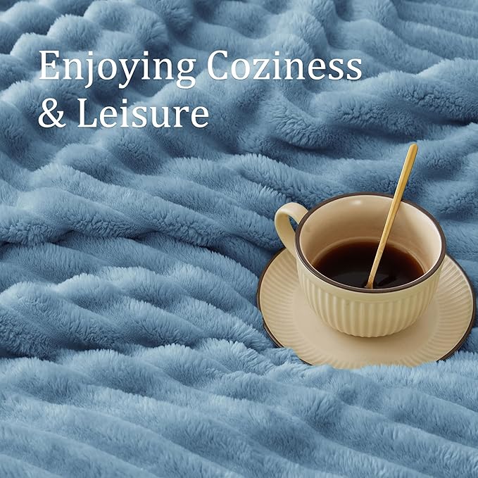 BEDELITE Twin Blanket for Couch & Bed, 300GSM Soft & Warm Fleece Blanket - Image 5