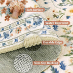 Yamaziot Washable Runner Rug 2x8 – Boho Non Slip Floral Hallway Runner Rug - Image 6