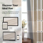 100% Blackout Shield Linen Blackout Curtains - Image 8