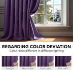 Deconovo Room Darkening Curtains Back Tab and Rod Pocket Curtains Thermal - Image 6
