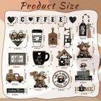 Mifoci 17 Pcs Coffee Tiered Tray Decor Farmhouse Wooden Bar Signs