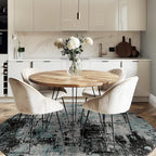Washable Area Rugs 6ft Non-Slip Modern Abstract Soft - Image 4