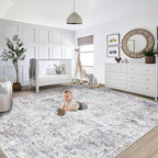 XLUEZ 9x12 Area Rug for Living Room, Washable Modern Abstract Large Area Rug - Image 6