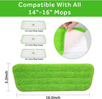 16.5" Microfiber Mop Pads Refills, 3 Pack Reusable Replacement Heads