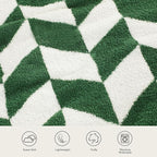 Snuggle Sac Christmas Green Throw Blanket - Image 3