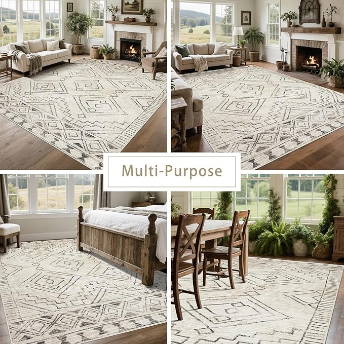 Washable Rugs 8x10 Area Rugs for Living Room, Dining Room- Large Ultra Soft - Image 5