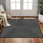 Latte&Fog 2x3 Entryway Rug, Small Modern Abstract Door Mat, Washable Kitchen Rug by LatteFog
