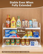 EVERIE 3-Tier Cabinet Organizer, Expandable Shelf for Foil & Wrap Boxes