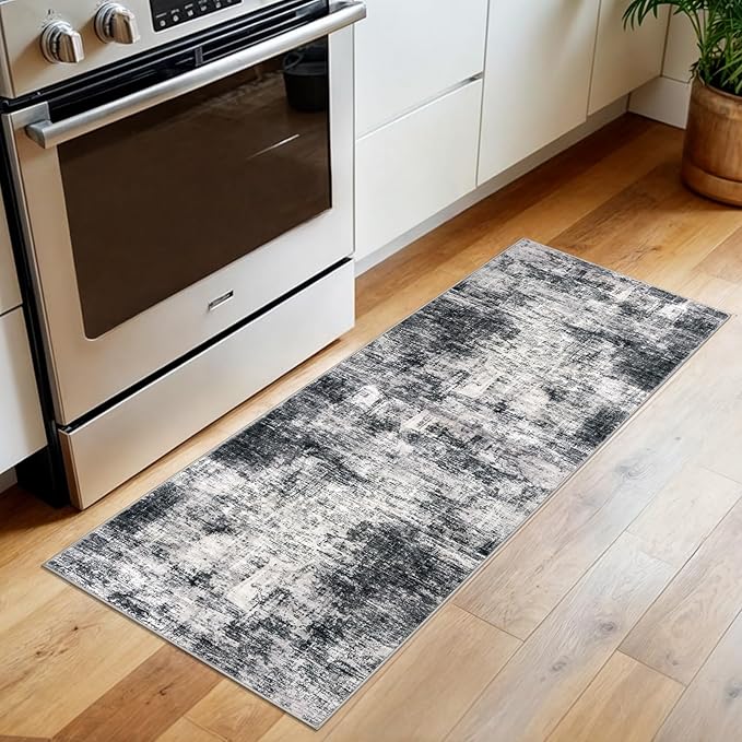 IOHOUZE Abstract Runner Rug 2x5 Ft Washable Runners - Image 2