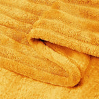 BEDELITE Fleece Blanket King Size – 3D Ribbed Jacquard Soft and Warm Decorative - Image 5