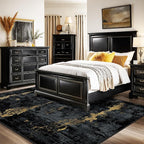 Washable Area Rugs 7'x9' Non-Slip Modern Abstract Soft - Image 2