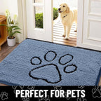 Smiry Dog Door Mat for Muddy Paws, Absorbent Dirt Trapper Non Slip Quick Dry - Image 7