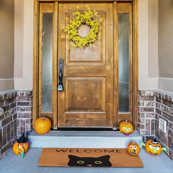 UINI Door Mat Cat Welcome Mat, Non-Slip Cat Welcome Mats - Image 9