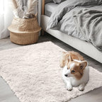 OLANLY 2x3 Machine Washable Small Bedside Rug, Soft Fluffy Shaggy Entryway - Image 5