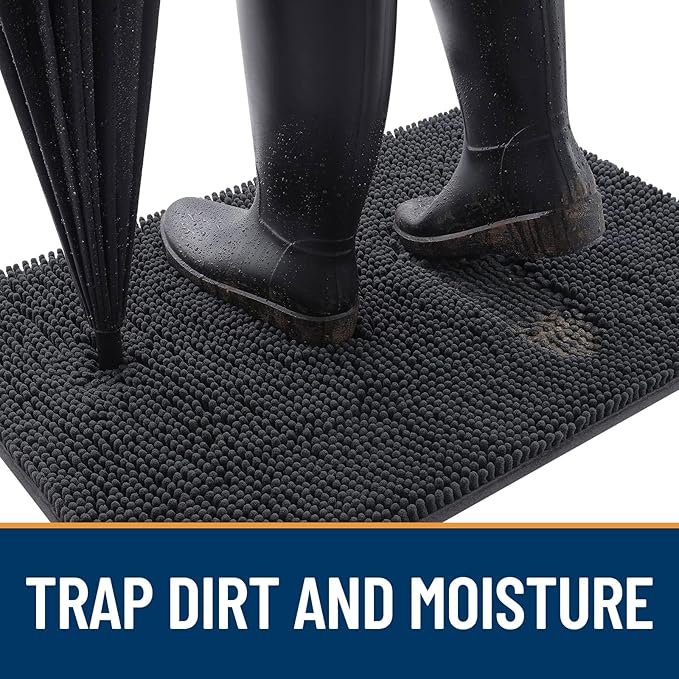 OLANLY Dog Door Mat for Muddy Paws 59x24, Absorbs Moisture and Dirt, Absorbent - Image 2