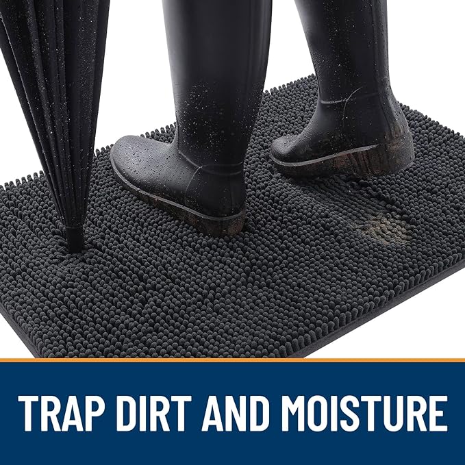 OLANLY Dog Door Mat for Muddy Paws 44x24, Absorbs Moisture and Dirt, Absorbent - Image 2