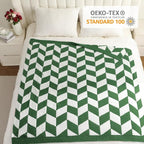 Snuggle Sac Christmas Green Throw Blanket - Image 2