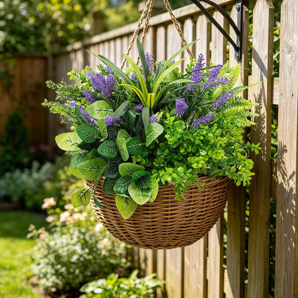 Faux Outdoor Plants UV Resistant 15Pcs artificial flowers for outdoors