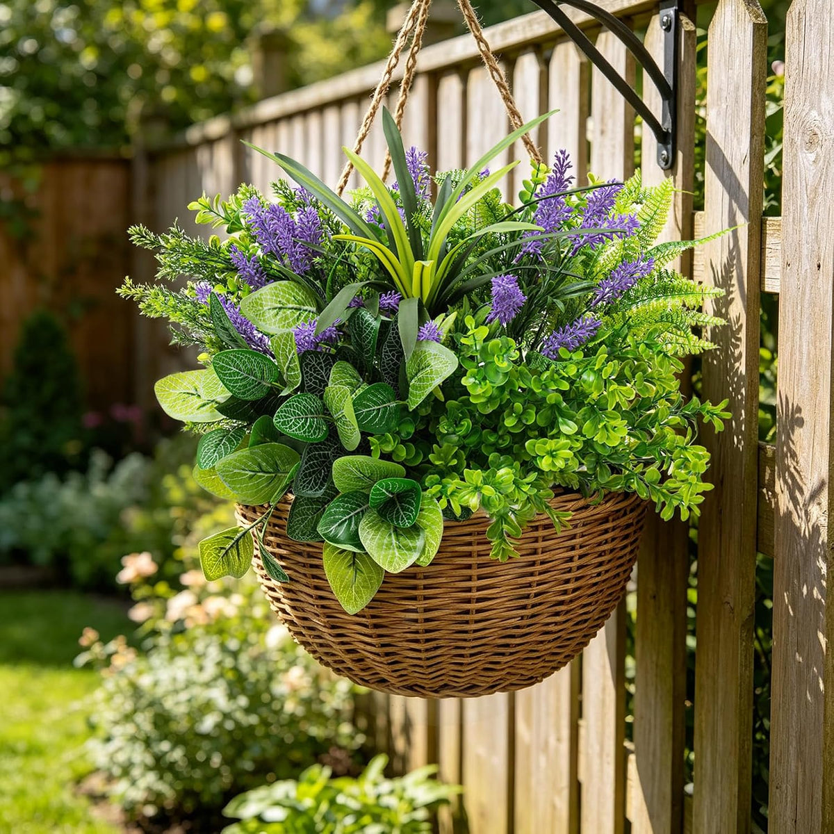 Faux Outdoor Plants UV Resistant 15Pcs artificial flowers for outdoors