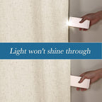 H.VERSAILTEX Linen Blackout Curtains Durable Thick Textured Linen Look 100% - Image 7