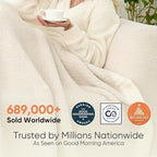 Snuggle Sac Queen Size Oversized Super Soft Bed Blanket - Image 2