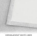 Yakamok White Curtains 100% Blackout 84 Inches Long, Room Darkening Textured - Image 3