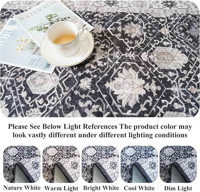 Washable 3x5 Entryway Area Rugs: Ultra Soft Low Pile Carpet - Image 3
