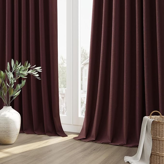 Guken 100% Blackout Curtains 90 Inch Length 2 Panels Set - Image 10