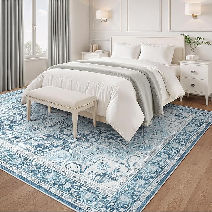 Rugflix 5x7 Area Rugs for Living Room, Machine Washable Rug Non Slip Stain - Image 6