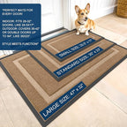 OLANLY Front Door Mat Indoor Outdoor Entrance, Waterproof All-Season, - Image 2