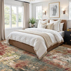 Washable Area Rugs 9'x12' Non-Slip Modern Abstract Soft - Image 2