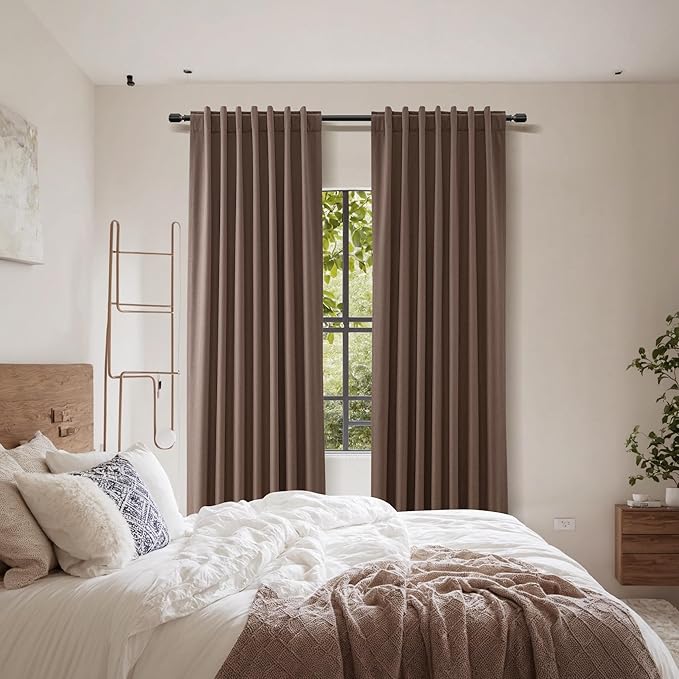 Guken 100% Blackout Curtains 96 Inch Length 2 Panels Set - Image 8