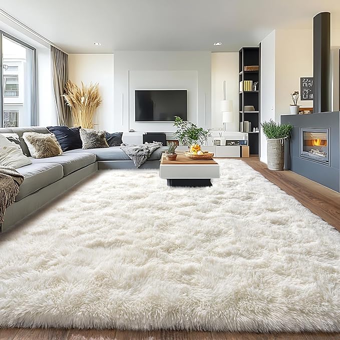 Pionblank Large Area Rug for Living Room 10x14, Fuzzy Modern Shag Rug, Fluffy by PIONBLANK