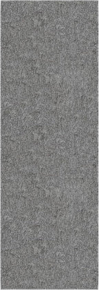 Ottomanson Door Mat Indoor Entryway Runner Rug – Non-Slip Durable Low-Pile Runner with Stain-Resistant Surface, 20" x 59", Gray