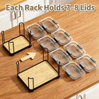 Metal Lid Organizer for Rubbermaid Brilliance, Kitchen 3-Pack 2