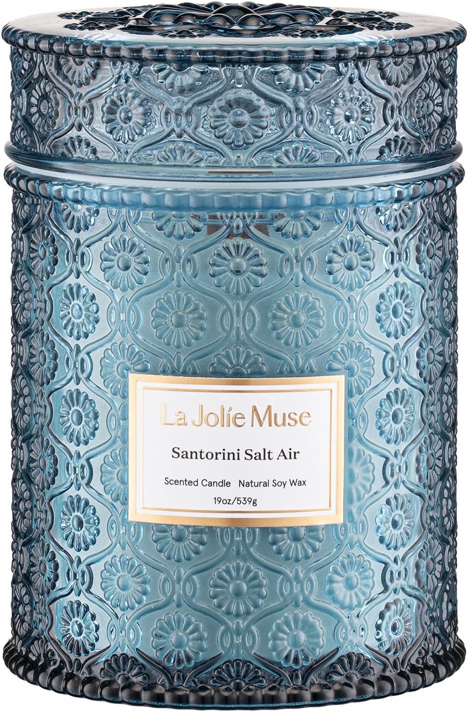 LA JOLIE MUSE Eucalyptus Sage Fresh Scented Candles for Home, 19 oz Soy Wax