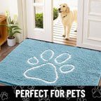 Smiry Dog Door Mat for Muddy Paws, Absorbent Dirt Trapper Non Slip Quick Dry - Image 7