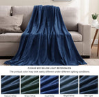 BEDELITE Fleece Blankets Queen Size Navy Blue Throw Blankets - Image 4