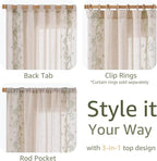 jinchan Evelyn Embroidered Linen Curtains - Image 8