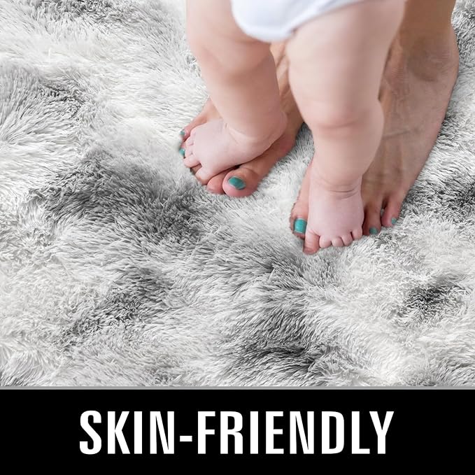 TWINNIS Super Soft Shaggy Rugs Fluffy Carpets 8x10 Feet, Indoor Modern Plush - Image 3