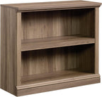 Sauder 2 Tier Book Shelf Wooden Bookcase Multipurpose Bookshelf for Home Office, Living Room, in Oiled Oak