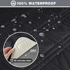 TAOCOCO 100% Waterproof Oversized Loveseat Recliner Cover, Non Slip Split Couch - Image 4