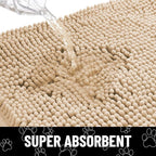 Smiry Dog Door Mat for Muddy Paws, Absorbent Dirt Trapper Non Slip Quick Dry - Image 5