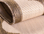 Unique Loom Outdoor Trellis Collection Area Rug - Moroccan (2' 2" x 6' 1" Runner, Beige and Brown/ Beige)