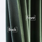 MIULEE Velvet Curtains 63 inch Length 2 Panels - Image 6