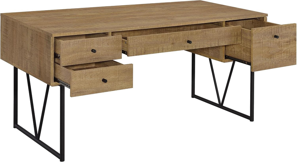 Coaster Analiese 63-Inch Home Office Rectangular 4-Drawer Desk Mango 801851